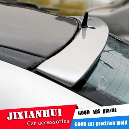 For W211 Roof Spoiler 2003-2006 Mercedes W211 E-class E200 E260 Spoiler ABS plastic Material Car Rear Wing Color Rear Spoiler