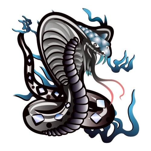 Ferocious snake car sticker cross country diesel vehicle motorcycle accessories decoration refrigerator car fun Decal PVC