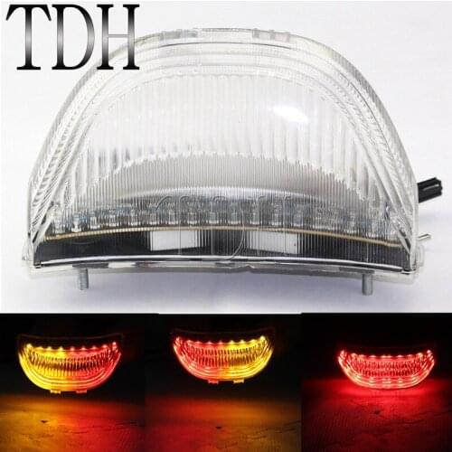 For Honda CBR600RR 2003-2006 CBR 1000RR 2004-2007 Rear Tail Light Brake Turn Signals Integrated Amber/Red LED Light