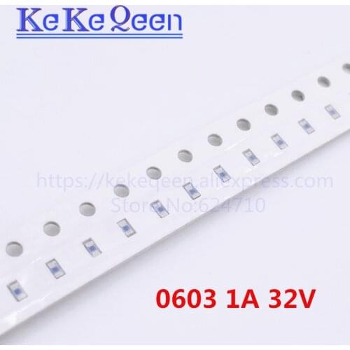 100PCS/LOT PTC FUSE 0603 1A 1000mA 16V 24V 32V SMT SMD PPTC Resettable Fuses SMD0603P100TF