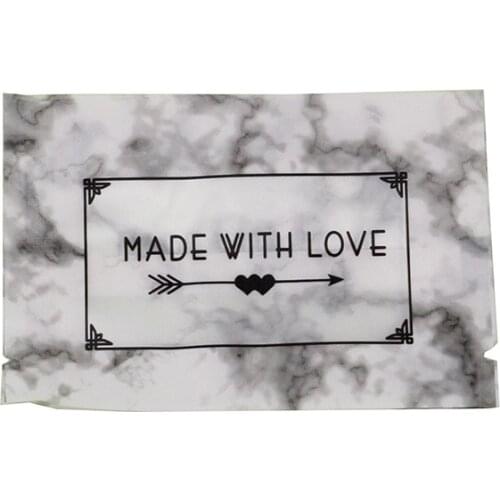 1000pcs Flower Tea Baking Candy Cookies Packaging Bags Small Plastic bag party favor pocket love pattern