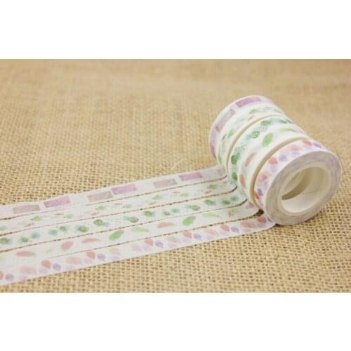 2pcs 1cm Lovely Feather balloon Washi Tape DIY decoration Scrapbooking Sticker Label Masking Tape School Office Supply