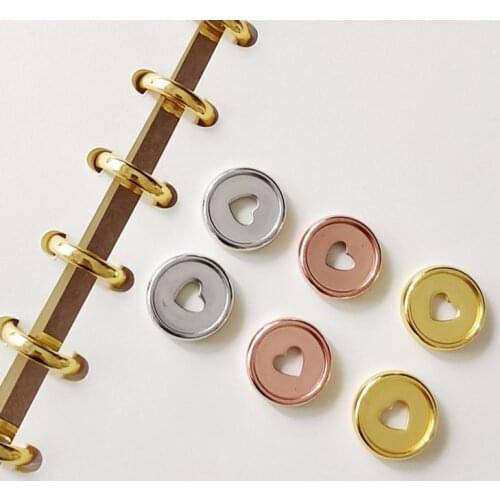 23MM Binding Ring Mushroom Hole Button Notepad Plastic Loose-leaf Coil 360 Degree Foldable Plastic Disc Plastic Buckle Office