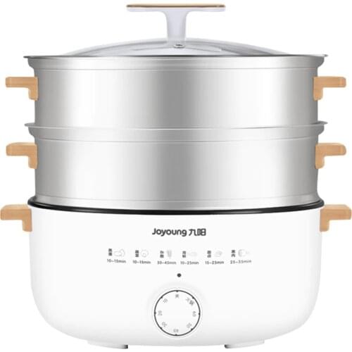 220V 3 Layers Electric Steamer 12L Household Electric Steaming Cooking Pot Multi Cooker Non-stick Inner Hotpot Cooker Frying