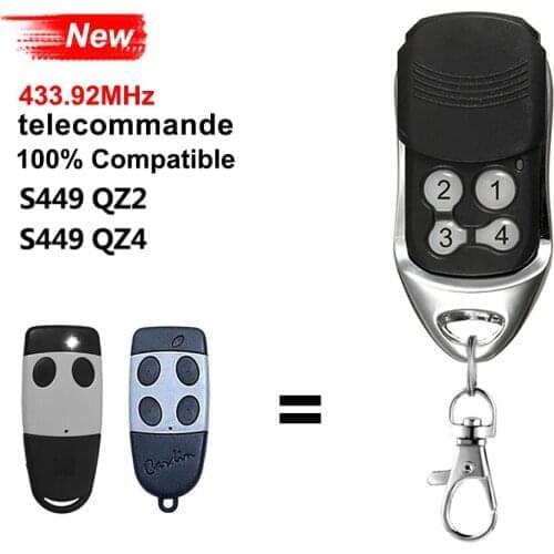 433.92MHZ Remote Command Garage CARDIN S449 QZ2 Cardin S449 QZ4 Door Leaf Remote Control Rolling code 433MHZ Remote Command