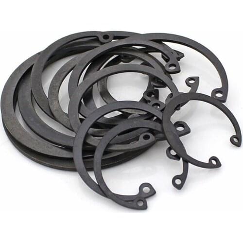 65 Manganese Steel Internal Circlips C-type Elastic Open Circlip Large Diameter Snap Rings for Holes Flexible Retaining Circles