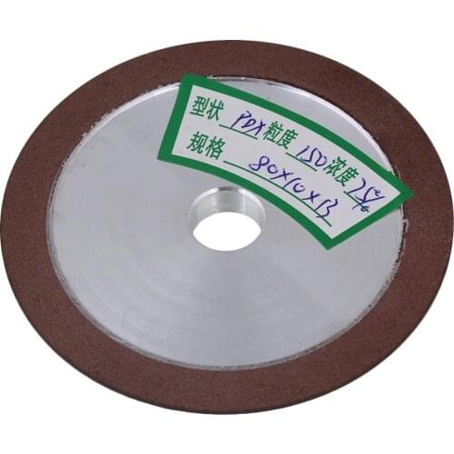 150 Grit Cutting Deburring One Side Tapered Diamond Grinding Wheel 8x1x1.3cm