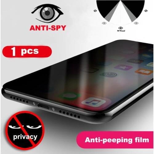 3PCS 9D Anti Spy Tempered Glass For iPhone X XR XS 11 12 Pro Max Screen Protector iPhone 8 7 6 6S Plus 12Mini Private Glas Film