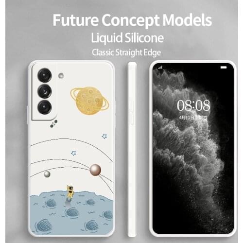 Moon Starry Sky Phone Case For Samsung Galaxy S21 S20 FE S10 Note 20 10 Ultra Plus A72 A52 A42 A32 A71 A51 A41 A31 A21S Cover