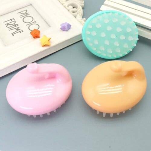 Baby Silicone Hair Brush Soft Safety For Newborn Health Care Nursing Infant Head Health Shower Comb Bath Brush Accessories