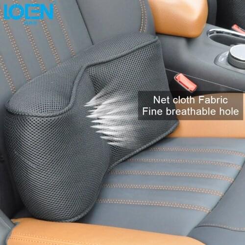 Breathable Cover Car Seat Chair Back Massage Lumbar Support Waist Cushion Ventilate Cushion Pad Memory Foam Healthcare