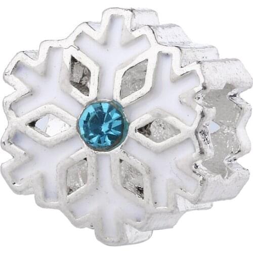 Elegant Charm Beads Jewelry Bead Crystal Snow Shaped Gift Wholesale Dropshipping For Womens DIY Bracelets Charms