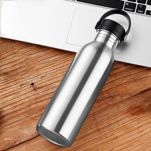 HOT 350/500/600/750ml Sports Water Bottle Stainless Steel Outdoor Water Drinking Bottle Gym Cycling Drinkware Kids School Gifts