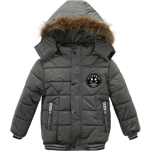 Kids Winter Jacket Boys Cotton Coat New Cotton Jacket M718 Foreign Trade Childrens Cotton Coat Toddler Girl Winter Clothes Baby