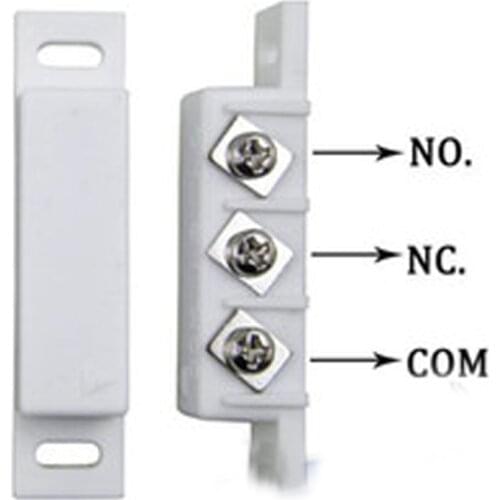 Magnetic Reed gap Switch NC&NO Combined Door/Window Contact Sensor for Wireless Security Alarm System