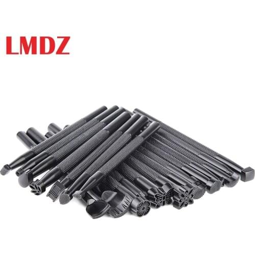 LMDZ 20 PCS Leather Stamping Tools, Different Shape Saddle Making Stamp Punch Set, Stamp Carving Leather Craft Stamp Tools