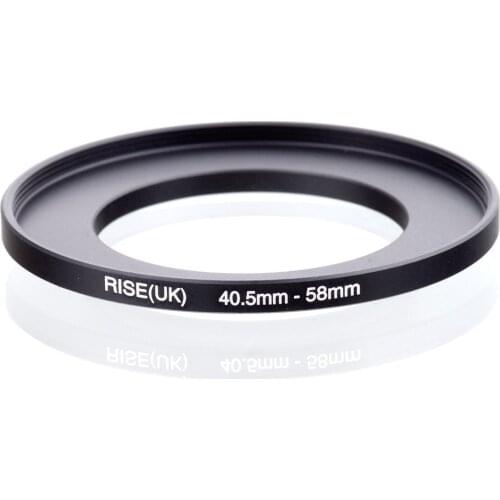 Original RISE(UK) 40.5mm-58mm 40.5-58mm 40.5 to 58 Step Up Ring Filter Adapter black