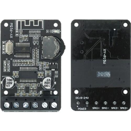 10PCS 10W/15W/20W Stereo Bluetooth Power Amplifier Board 12V/24V High Power Digital Amplifier Module XY-P15W