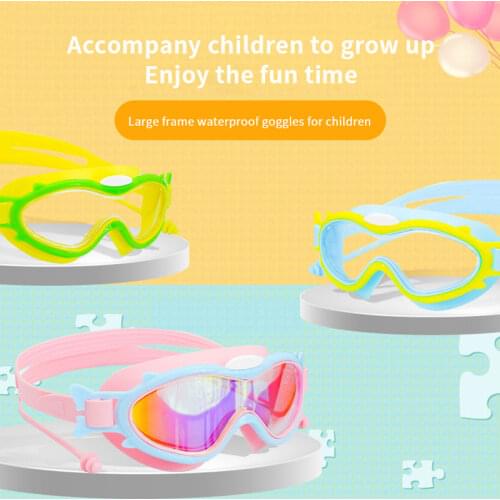 Professional Boy Girl Swimming Goggles Anti Fog Leak UV Protection Swim Eyewear Adjustable Children Glasses for Diving Sports