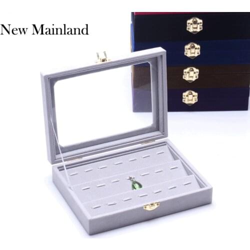 New Fashion Jewelry Display Casket / Jewelry Organizer Pendant Box /Case for Jewlery Gift Box Jewelry Box Free Shipping