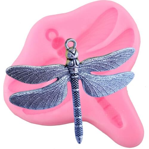 Dragonfly Silicone Mold Cake Fondant Molds DIY Sugarcraft Insect Cake Decorating Tools Candy Clay Chocolate Gumpaste Moulds
