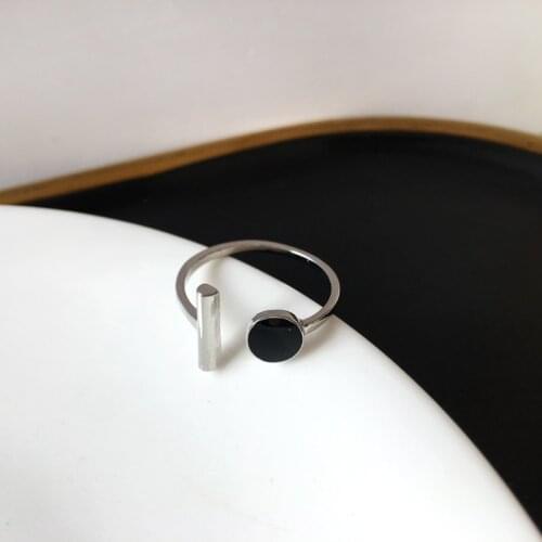 Timlee R017 New Personality Retro Geometry Round Alloy Finger Rings,Popular Jewelry wholesale