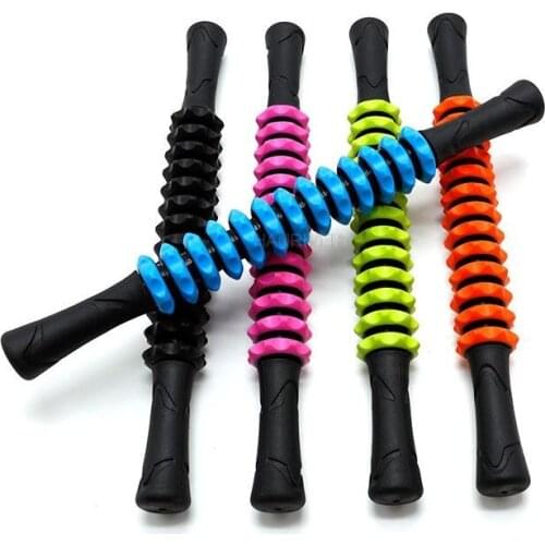 Gym Muscle Massage Roller Yoga Stick Muscle Body Massage Relax Tool Muscle Roller Sticks with Round Ball