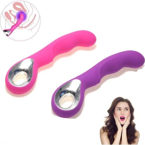 10 Speeds Silicone USB Rechargeable Waterproof AV Wand Massager G Spot Vibrators Powerful Erotic Clit Vibrator Sex Toy For Women