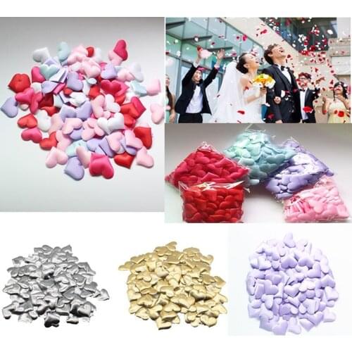 1000PCS/lot Throwing Heart Petals Table Valentines Day Decal Party Wedding Heart Confetti fashion accessories craft components