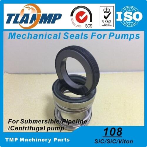 108-18 TLANMP Mechanical Seals (Material: SiC/SiC/VIT) Shaft Size 18mm VIT Rubber Bellow Seal Used in High Temperature Liquid