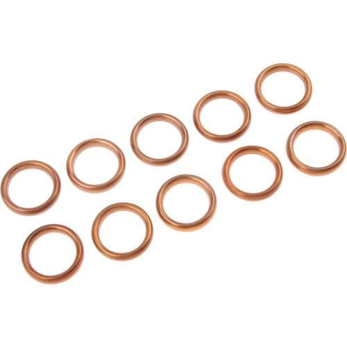 10x Exhaust Muffler Pipe Gasket Motorcycle Exhaust Gasket For Jialing Jh70 Wash Pipe Connector Muffler Rubber Protector