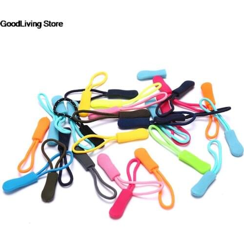20pcs Zipper Pull Puller End Fit Rope Tag Replacement Clip Broken Buckle Fixer Zip Cord Tab Travel Bag Suitcase Tent Backpack