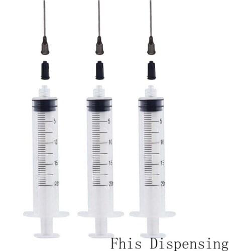 20cc/20ml Syringe 16G Blunt Dispensing Needle Glue 1.5 Inch Blunt Tip Dispensing Needle Pack of 3