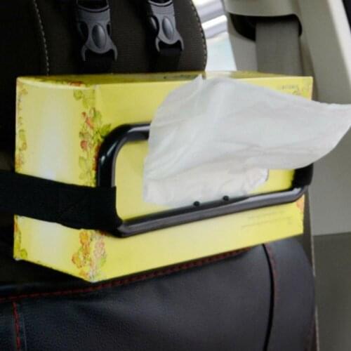 40%HOTTissue Box Holder Hanging Space-saving Elastic Bandage Convenient Napkin Clip for Sun Visor