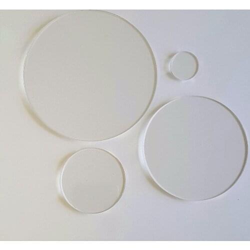 ACRYLIC CIRCLE CLEAR BLANK DISCS 1/8" THICK,Blank Clear Acrylic Discs Beads Circle Earrings Necklace Accessories Bulk Laser cut