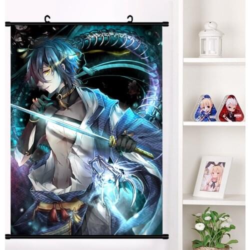 Anime Game Touken Ranbu Online gotoutoushirou Wall Scroll Mural Poster Wall Hanging Poster Otaku Home Decor Gifts dropshipping