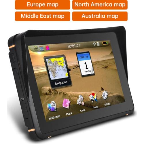 7inch Touch Screen Car GPS Navigation Sat nav 8G+DDR256M FM/USB/TF Car Multimedia Player Radio MOTO GPS navigators Route plan