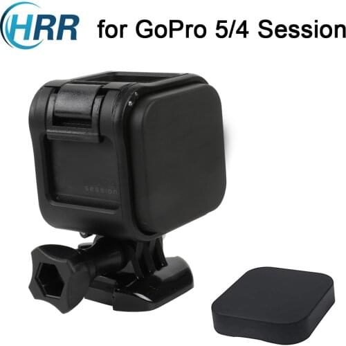 Frame Mount Housing Case with Lens Cap for GoPro Hero 5 Session, Hero 4 Session, Hero Session Sports Cameras Accessories