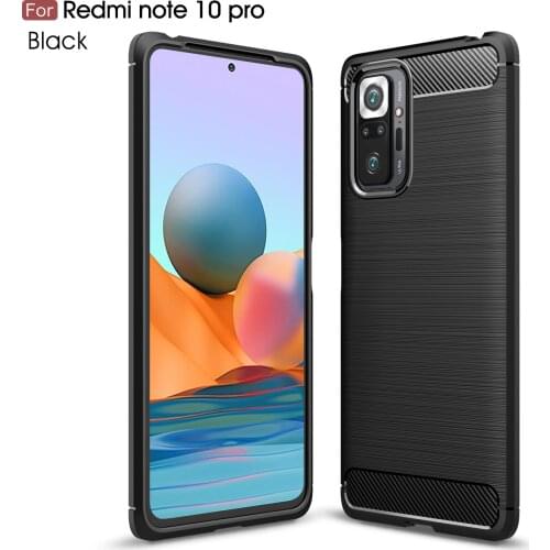 For Xiaomi Redmi Note 10 Pro Case Soft Silicone Tpu Back Cover Case Redmi Note 10 Pro Shockproof