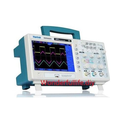 Digital 200MHz 2Channels Bench Oscilloscope Scopemeter 1GS/s USB 7'' Color LCD High-Resolution 800x480 Record Length 1M DSO5202B