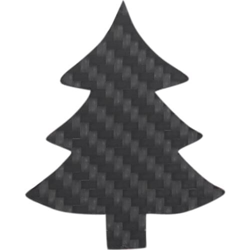 For Car Motorcycle Christmas Decoration Scratch-Resistant Carbon Fiber Sticker Christmas Tree Sticker