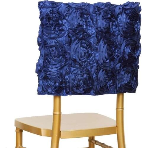 Marious HOT Sale 100pcs rosette chair hood Rosette Chair Cap Wedding Reception Chair Sash Wedding Party Decor FREE SHIPPING