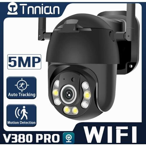 3MP WiFi IP PTZ Camera 1080P Outdoor AI Motion Tracking Dual-light 4x Digital Zoom Camera CCTV Video Surveillance Camera V380