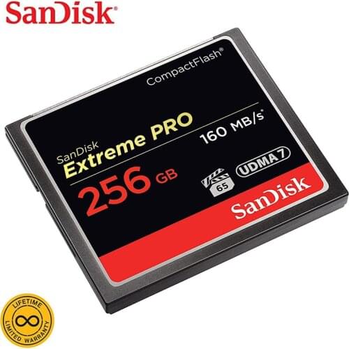 SanDisk Compact Flash CF Memory Card 128GB 32GB 64GB Extreme Pro CF UDMA7 160M/S Compactflash Memory Card For Camera HD 4K Video