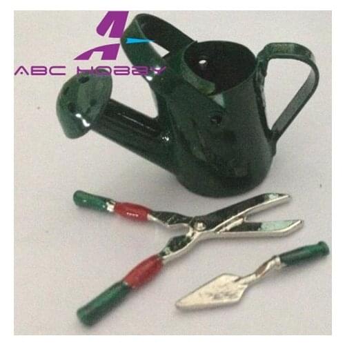 Metal Garden Tools + Watering can