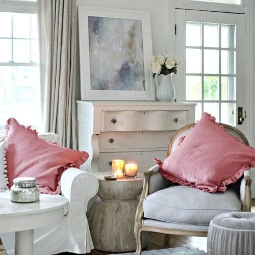 Nature Linens Cushion Cover Pillow Decorative Cushion Cover Flax Pure Linen Pillow Decorative Pillowcase for Sofa Pillowcover