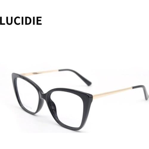 LUCIDIE 2021 New Eyeglass Frame TR90 Myopia Ultra Light Retro Spectacle Frame Glasses Prescription Optical Eyewear Glasses Frame