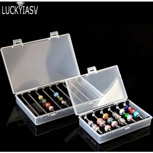 Customized Pandora Charm Beads Holder Bracelet Jewelry Display Storage Box Troll Chamilia Beads Show Case Organizer with Cover