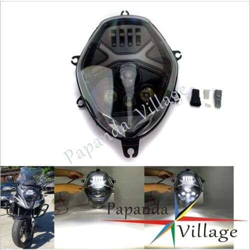 For SUZUKI V-Strom DL1000 DL650 2014-2019 LED Front Light Replacement Headlamp Motorcycle DRL HI/LO Beam Headlight Assembly