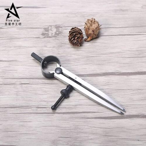 Hand Tools for Leathercraft Scribing Arcs Wing Divider for Plotting,Measuring Curves,Gauging,Dividing Lines Edge Tool DIY